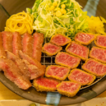  We went to Nikuya Shokudo (Restaurant) in Henza, where you can try a wide assortment of high quality, domestically produced beef in Okinawa.