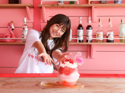 美らSUNビーチにオープン!!島谷ひとみさんプロデュース「PINK FLAMINGO café（ピンクフラミンゴカフェ）」